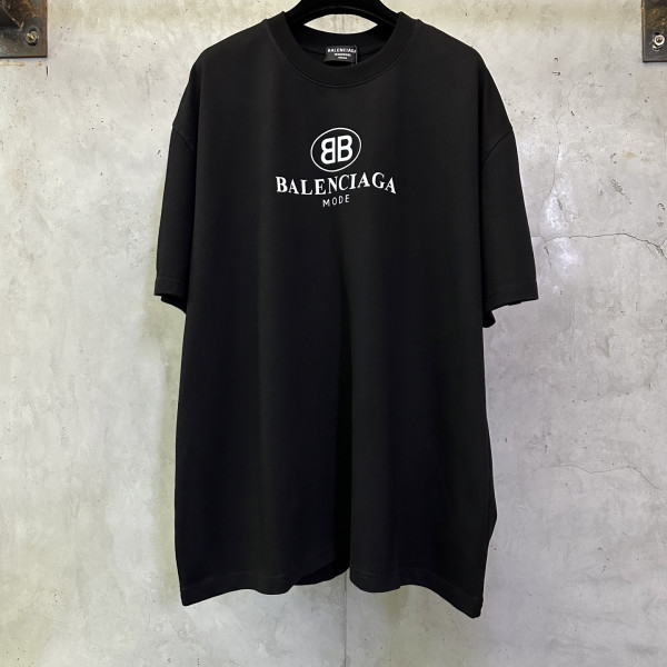 더블 B 로고 프린트 숏 슬리브 티셔츠