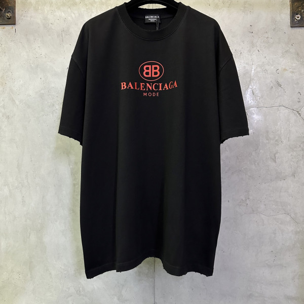 더블 B 로고 숏 슬리브 티셔츠