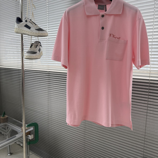 포켓 자수 코튼 POLO 셔츠