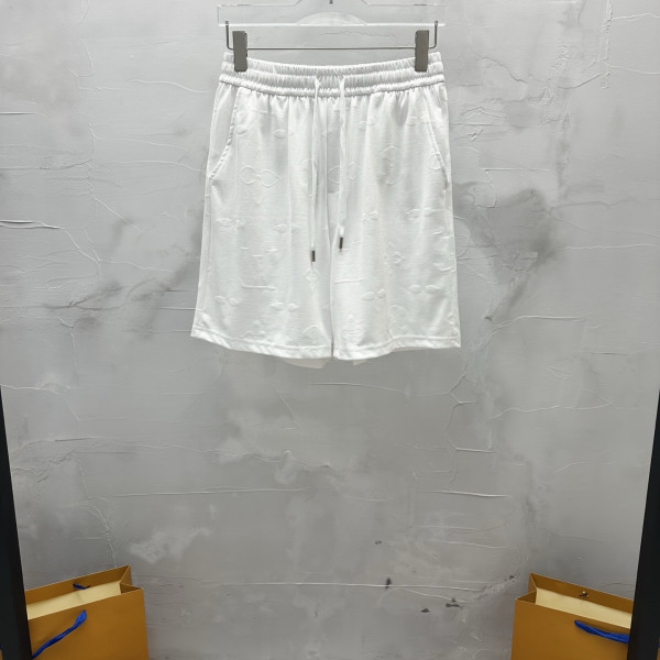 자카드 패치 라운드넥 반바지