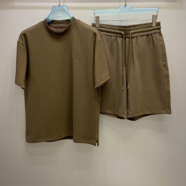 남성 고급 레저 반팔 세트