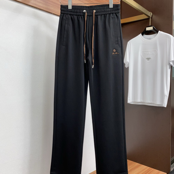 로고 패치 캐주얼 팬츠