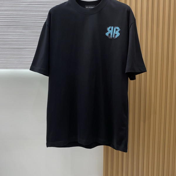 BB 로고 순면 오버사이즈 반팔 티셔츠