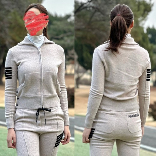 어메e징크리 우먼 고스트 가디건