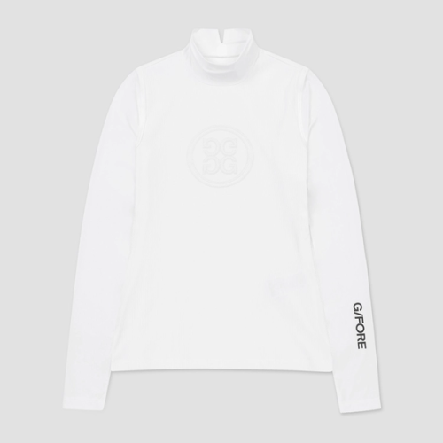 G포어 RIB HYBRID MOCKNECK T-SHIRT(WOMEN)