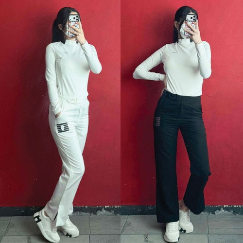 어메e징크리 여성 세미부츠 옆지퍼 팬츠