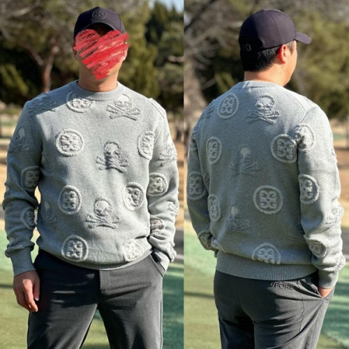G포어 자카드 크루넥 스웨터 (MAN)