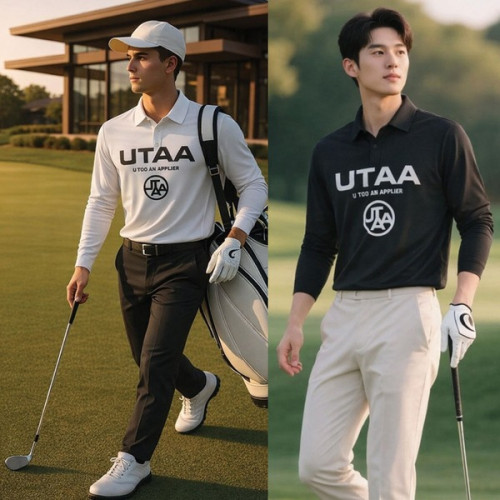 U타 Slogan Logo PK T-shirts