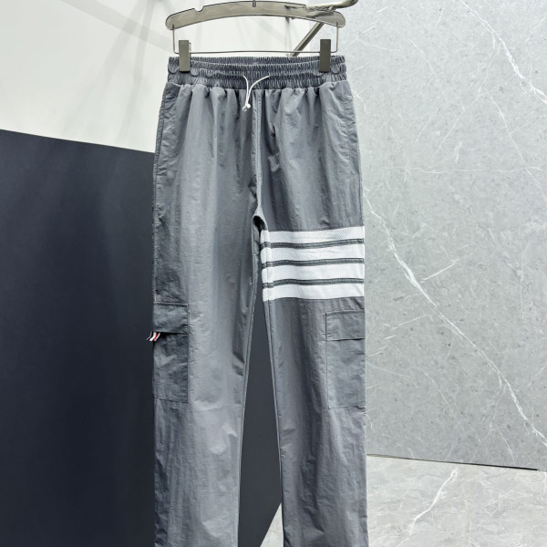 체크 커플 자외선 차단 롱 팬츠