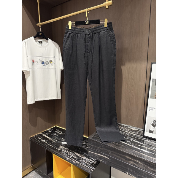 린넨 소재 밴딩 팬츠