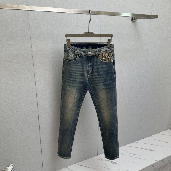레터링 로고 프린트 워싱 데님 팬츠