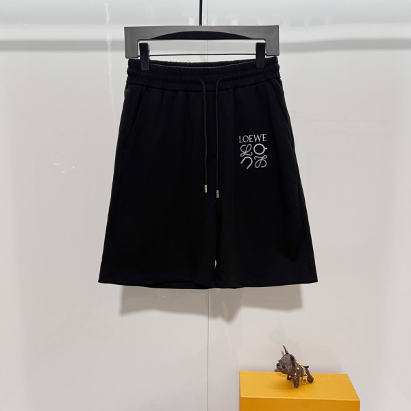레터링 자수 로고 캐주얼 반바지 세트