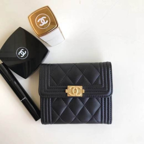 Chanel 샤넬 지갑 램스킨 금장