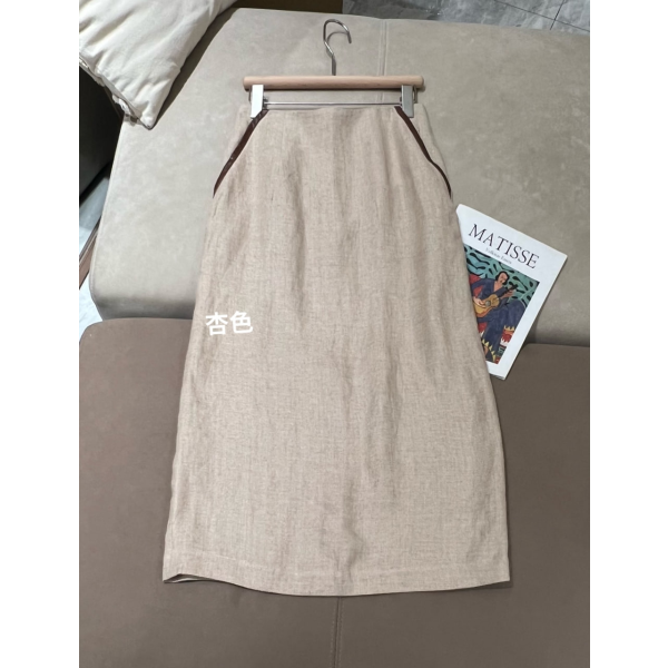 로로피아나 린넨 카라 포켓 베스트 하의