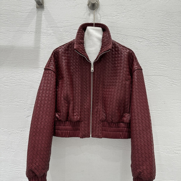 인트레치아토 위빙 램스킨 가죽 자켓