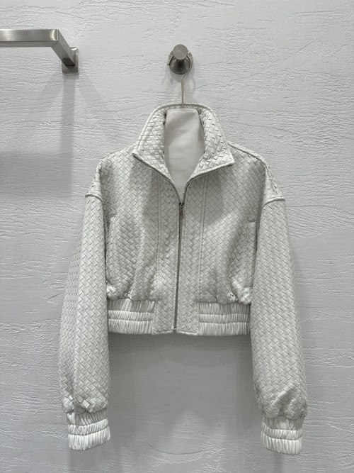 인트레치아토 위빙 램스킨 가죽 자켓