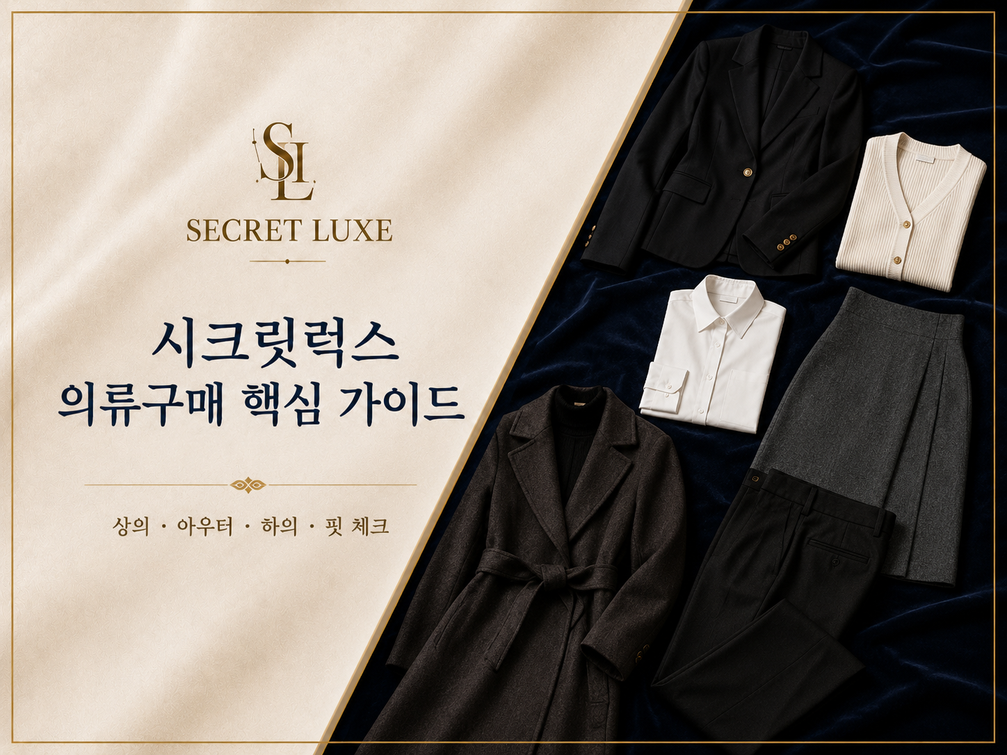 시크릿럭스 의류구매 핵심 가이드